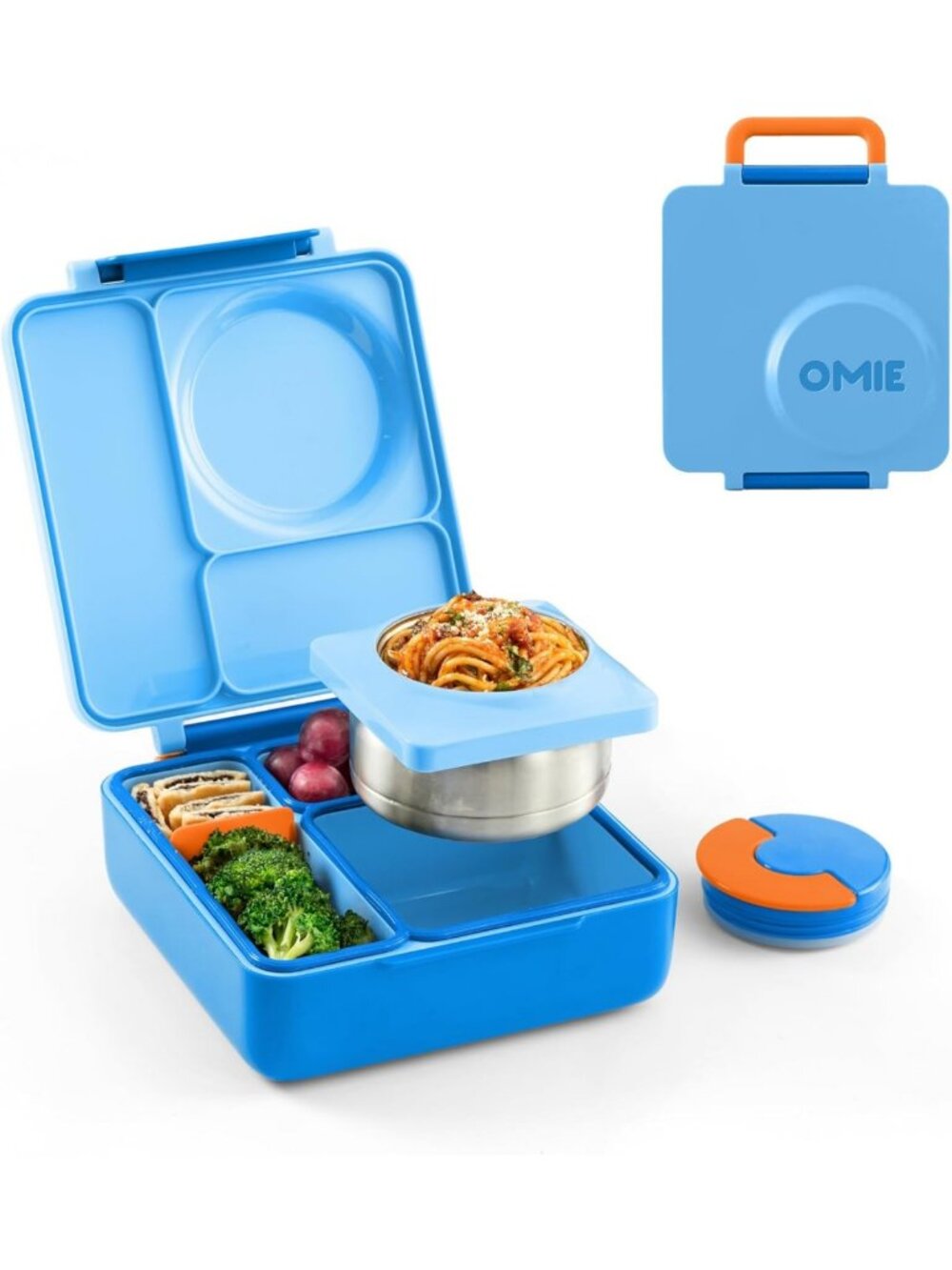 Insulated Leakproof Bento Lunch Box for Kids with Food Jar - Blue Sky Color